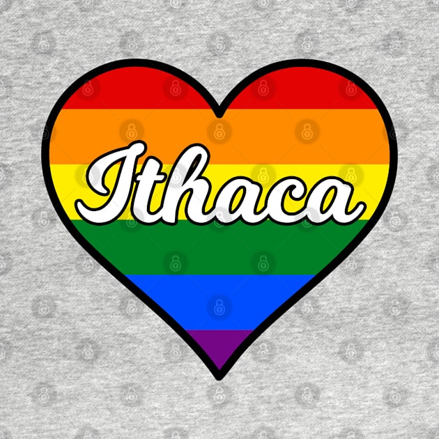 Ithaca New York Gay Pride Heart by fearcity